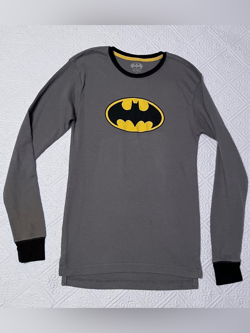 Men’s Gray Long-Sleeve Batman Thermal - Size M
